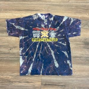 Vintage Bleach Dyed Colombia Precolombina Destination T Shirt Size Large